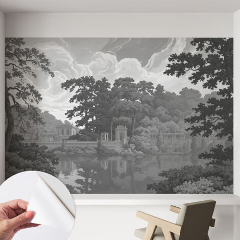 Fototapete Selbstklebend - Büro Wandgestaltung - Wanddekoration Wohnzimmer Naturlandschaft 152x104 cm