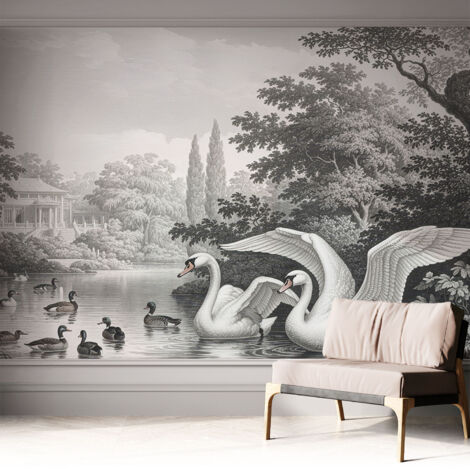 Fototapete Selbstklebend - trendige Wanddeko - Schlafzimmer - Wohnzimmer Die Eleganz der Natur 312x219 cm