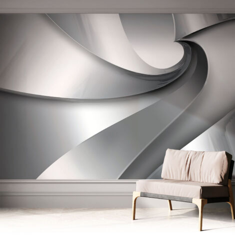 Fototapete Selbstklebend - Wanddekoration - Wandfolie - 3D Tapete Wand - Wohnungsdeko Geometrische Spiralen 312x219 cm
