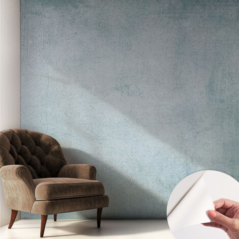 Fototapete Selbstklebend - Wanddekoration - Wandfolie - 3D Tapete Wand - Wohnungsdeko Grauer Beton 250x250 cm