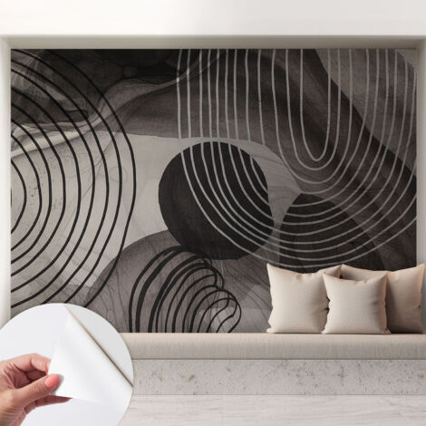 Fototapete Selbstklebend - Wanddekoration - Wandfolie - 3D Tapete Wand - Wohnungsdeko Harmonie der Formen 208x146 cm