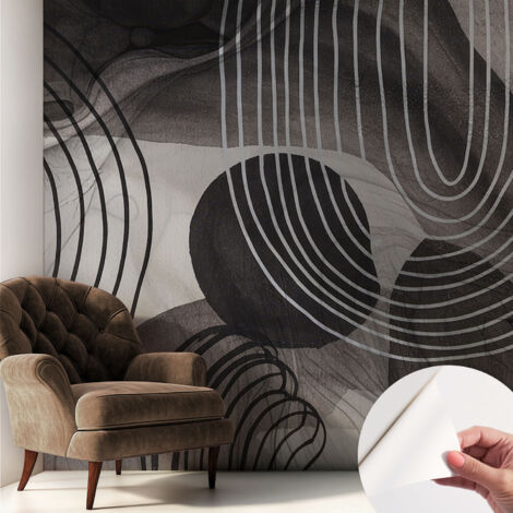 Fototapete Selbstklebend - Wanddekoration - Wandfolie - 3D Tapete Wand - Wohnungsdeko Harmonie der Formen 250x250 cm