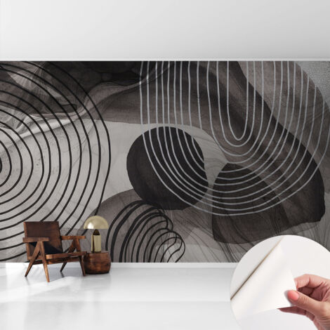 Fototapete Selbstklebend - Wanddekoration - Wandfolie - 3D Tapete Wand - Wohnungsdeko Harmonie der Formen 416x254 cm