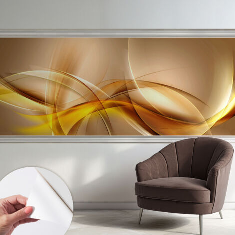 Fototapete Selbstklebend - Wanddekoration - Wandfolie - 3D Tapete Wand - Wohnungsdeko Sanfte Linien 250x104 cm