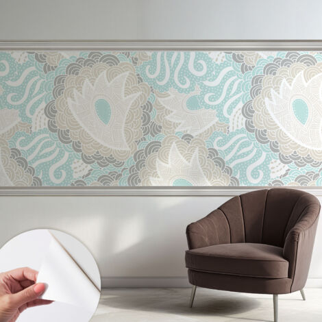 Fototapete Selbstklebend - Wandtattoo - leicht anzubringen - Wandverkleidung Abstrakte Muster 250x104 cm