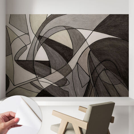 Fototapete Selbstklebend - Wandtattoo - leicht anzubringen - Wandverkleidung Geometrische Abstraktion 104x70 cm