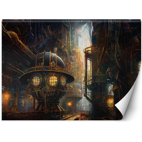 Fototapete Steampunk Abstraktion 100x70 cm