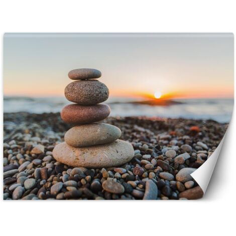 Fototapete, Steine ​​am Strand – 100x70