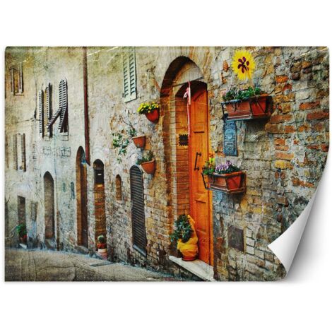 Fototapete Straße in Italien 250x175 cm