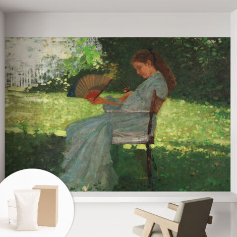Fototapete Tapete Vliestapete mit Kleber Büro Wandgestaltung - Wanddekoration Wohnzimmer Sommerliche Harmonie 152x104 cm