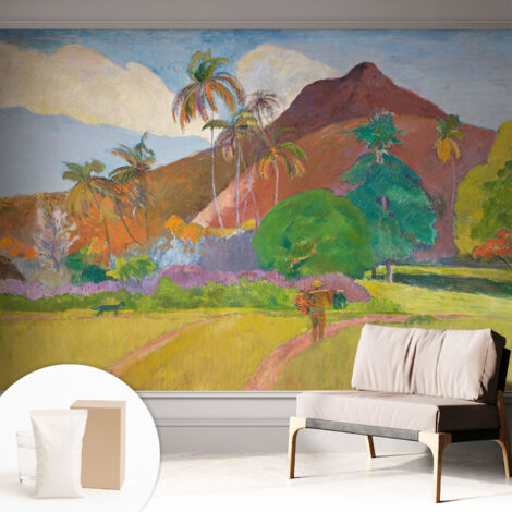 Fototapete Tapete Vliestapete mit Kleber - trendige Wanddeko - Schlafzimmer - Wohnzimmer Exotische Natur 312x219 cm