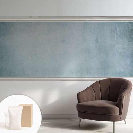 Fototapete Tapete Vliestapete mit Kleber - trendige Wanddeko - Schlafzimmer - Wohnzimmer Grauer Beton 250x104 cm