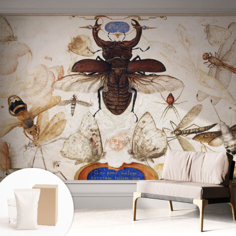 Fototapete Tapete Vliestapete mit Kleber - trendige Wanddeko - Schlafzimmer - Wohnzimmer Natürliche Harmonie 312x219 cm