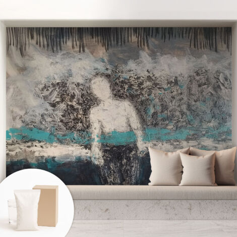 Fototapete - Tapete Vliestapete mit Kleber - Wandtapete Moderne Wandbild Schlafzimmer Wohnzimmer Geheimnisvolle Welt 208x146 cm
