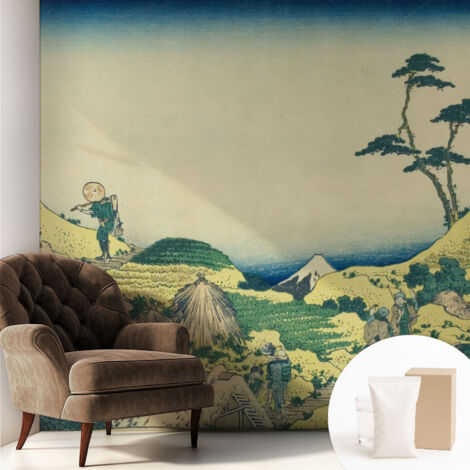 Fototapete - Tapete Vliestapete mit Kleber - Wandtapete Moderne Wandbild Schlafzimmer Wohnzimmer Ländliche Landschaft 250x250 cm