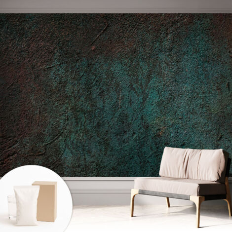 Fototapete - Tapete Vliestapete mit Kleber - Wandtapete Moderne Wandbild Schlafzimmer Wohnzimmer Rustikale Oberfläche 312x219 cm
