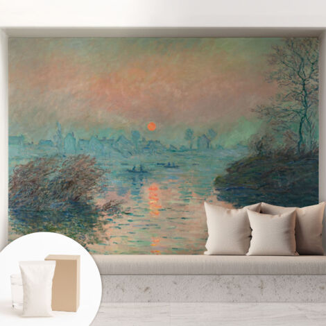 Fototapete - Tapete Vliestapete mit Kleber - Wandtapete Moderne Wandbild Schlafzimmer Wohnzimmer Stimmungsvolle Dämmerung 208x146 cm