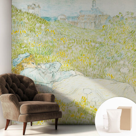 Fototapete Vliestapete mit Kleber - modern Wohnzimmer - Wanddekoration - einfach anzubringen Frühlingsentspannung 250x250 cm