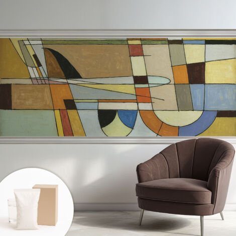 Fototapete Vliestapete mit Kleber - modern Wohnzimmer - Wanddekoration - einfach anzubringen Geometrische Harmonie 250x104 cm