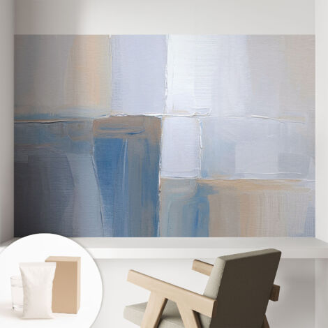 Fototapete Vliestapete mit Kleber - modern Wohnzimmer - Wanddekoration - einfach anzubringen Harmonische Abstraktion 104x70 cm