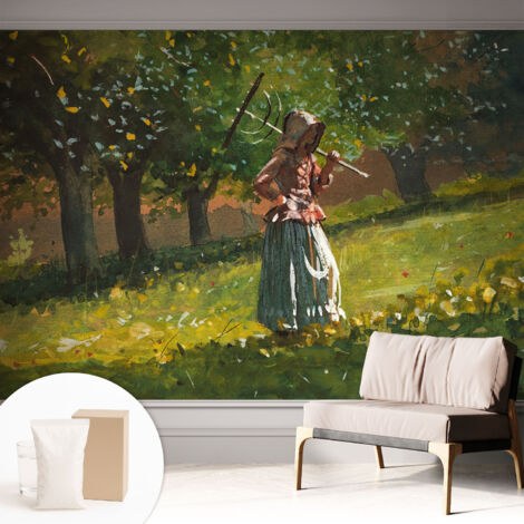 Fototapete Vliestapete mit Kleber - modern Wohnzimmer - Wanddekoration - einfach anzubringen Herbstnachmittag 312x219 cm