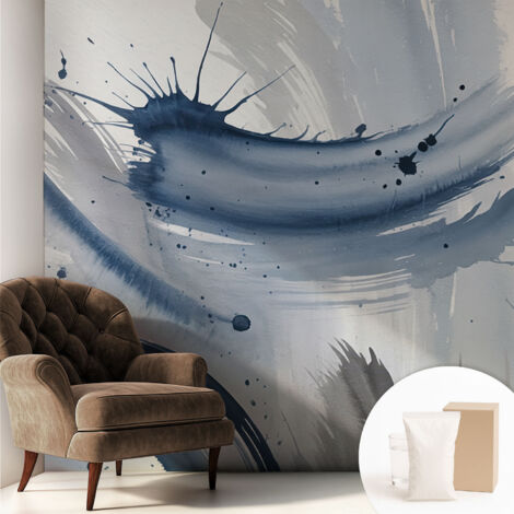Fototapete Vliestapete mit Kleber - modern Wohnzimmer - Wanddekoration - einfach anzubringen Künstlerische Pinselstriche 250x250 cm