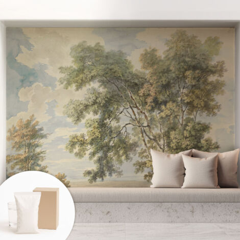 Fototapete Vliestapete mit Kleber - modern Wohnzimmer - Wanddekoration - einfach anzubringen Romantische Natur 208x146 cm