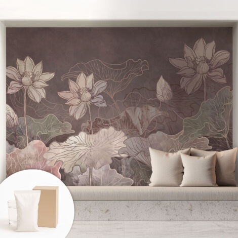 Fototapete Vliestapete mit Kleber - modern Wohnzimmer - Wanddekoration - einfach anzubringen Ruhige Botanik 208x146 cm