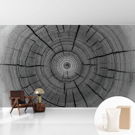 Fototapete Vliestapete mit Kleber - modern Wohnzimmer - Wanddekoration - einfach anzubringen Waldharmonie 416x254 cm