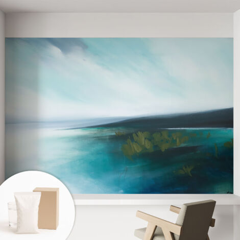Fototapete Vliestapete mit Kleber - modern Wohnzimmer - Wanddekoration - einfach anzubringen Wasserschönheit 152x104 cm