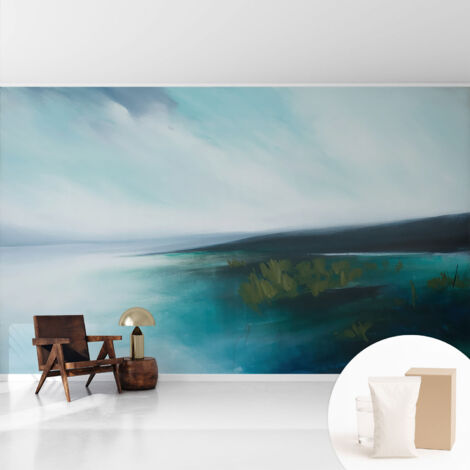 Fototapete Vliestapete mit Kleber - modern Wohnzimmer - Wanddekoration - einfach anzubringen Wasserschönheit 416x254 cm