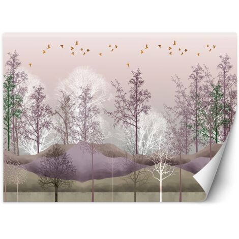 Fototapete, Vögel Wald Natur – 100x70