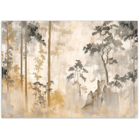 Fototapete Wald Natur Bäume 100x70 cm