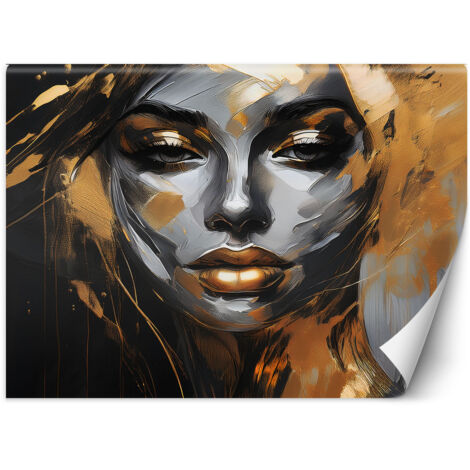 Fototapete Weiblicher Glamour Gesicht 100x70 cm