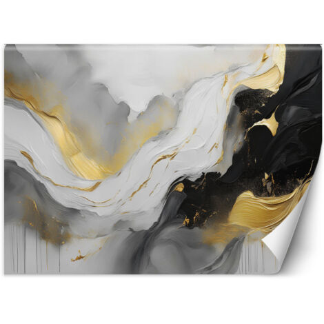 Fototapete Wellen Aquarell Abstraktion 150x105 cm