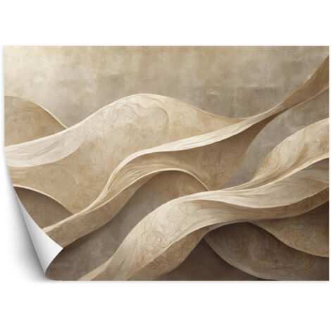 Fototapete Wellen Boho 3D 100x70 cm