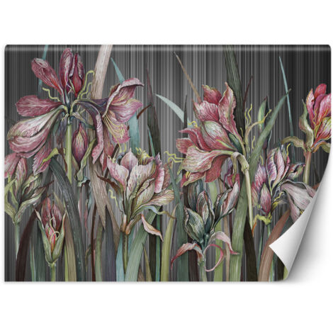 Fototapete Zarte Iris Blumen Natur Pflanzen 100x70 cm