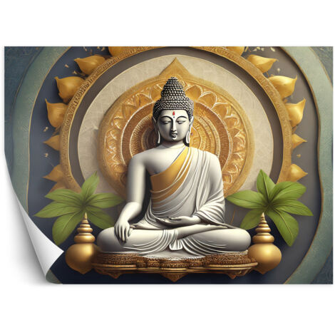 Fototapete Zen Buddha Statue 100x70 cm