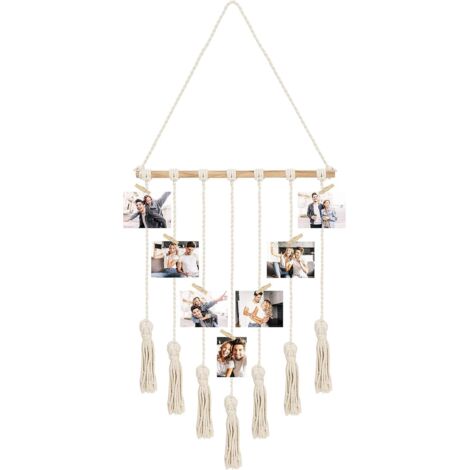 Fotowand – 40 x 65 cm – Fotowandhalter für 25 Fotos und 25