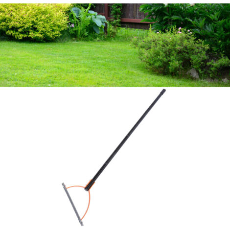 Fouet à Herbe Manuelle avec Lames Dentelées Double Tranchant pour Désherbage Jardinage Outil 4 Sections - KZQ