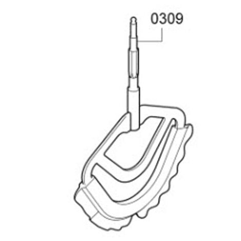 FOUET MELANGEUR AVEC SILICONE POUR PETIT ELECTROMENAGER   BOSCH - 00753826