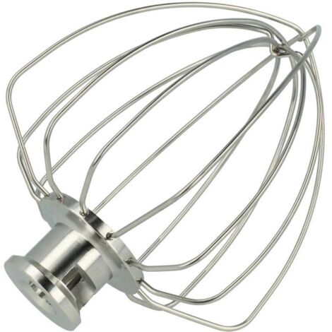 Fouet pâtissier compatible avec KSM150, KSM100, KSM103, K45, KSM12, K45SS, KSM105, KSM110 robot de cuisine - acier inoxydable