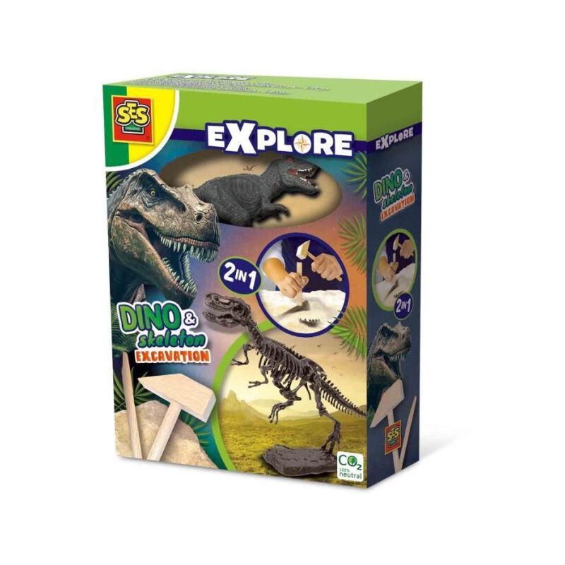 Ses Creative - Fouille de dinosaures et de squelettes 2 en 1 - T-rex