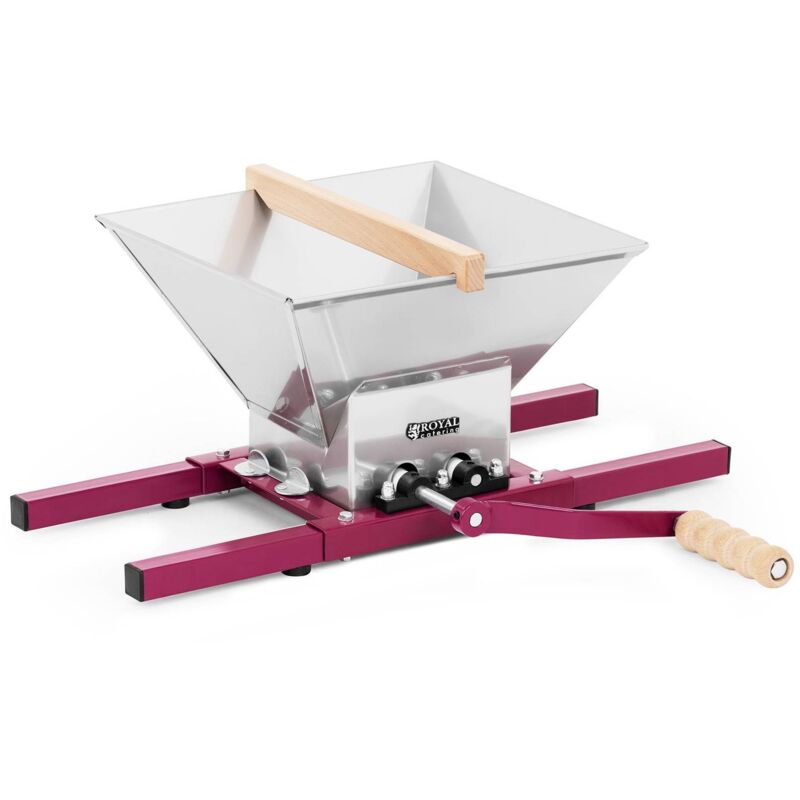 Royal Catering - Fouloir à Fruits Raisin Baies Manivelle Broyeur à fruits Moût Jus Cidre Vin 7L