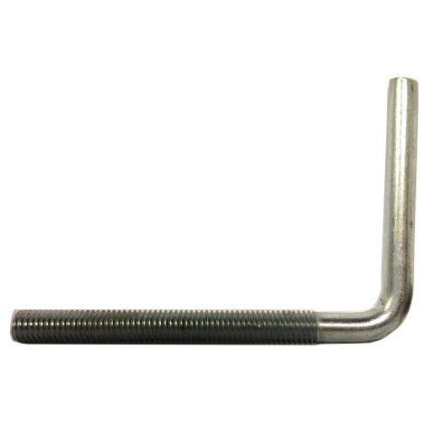 Foundation Bolt (Anchor or L-Bolt) M8 x 95 mm Zinc Plated Mild Steel