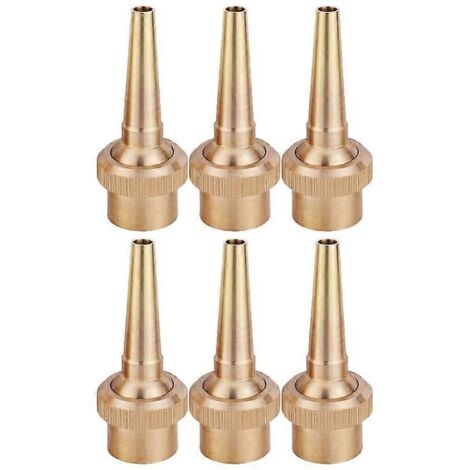Fountain Nozzle 6Pcs Golden Versatile Installation Spray Head for Garden