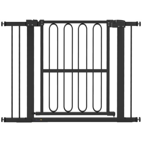 Fouortunate-Bee Barrière d'escalier, barrière pour chiens, 76-104 cm, barrière de sécurité sans perçage