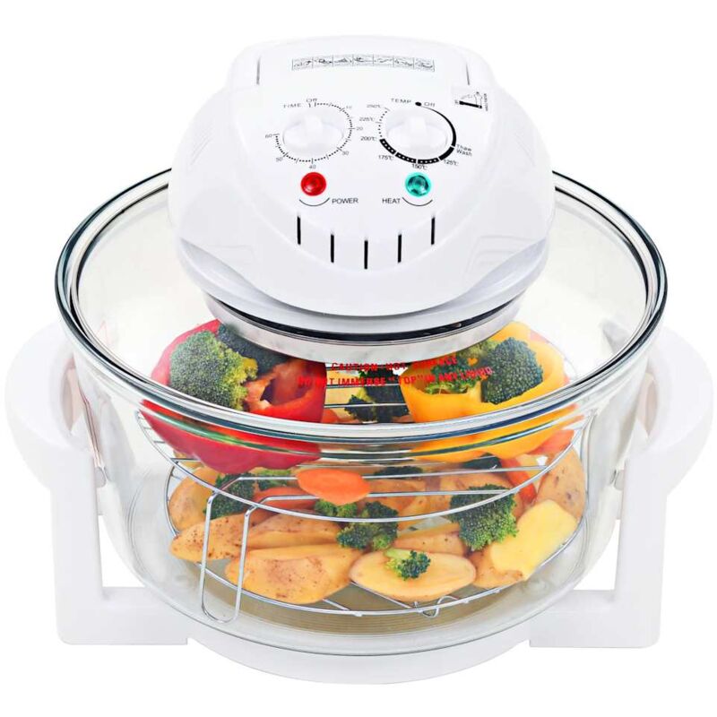 Vidaxl - Four à convection halogène avec bague d'extension 1400 w 17 l