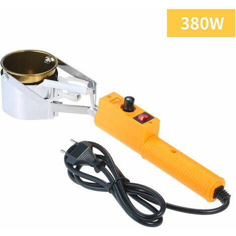 Four à étain portable en alliage de titane Température réglable Pot à souder en étain Four de fusion d'étain haute puissance Petit four à immersion en étain pour ménage et électricien SWDT98-C 380W, 3