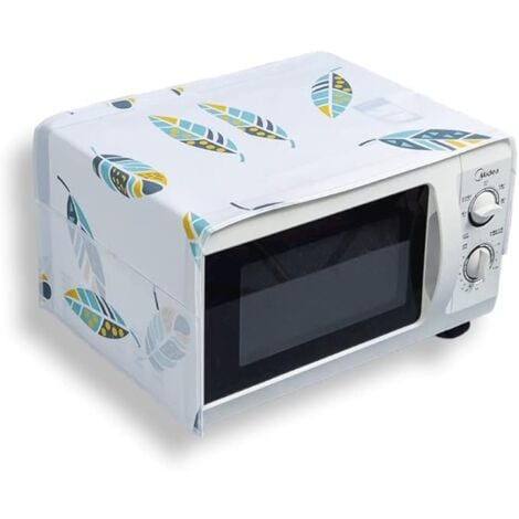 READCLY Four à micro-ondes/four multifonction Housse anti-poussière Housse anti-graisse avec protection de cuisine de poche (motif plume) 85cm×35cm